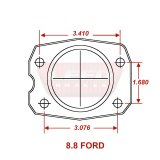 LEED Brakes Rear Disc Brake Conversion Kits for 1987-1992 MUSTANG - RC0013 Kit, Drum to Conversion, Single Piston, Solid Surface Vented Rotors, 5-Lug, Zinc Plated Calipers, Master Cylinder, Ford, Kit thumbnail 2