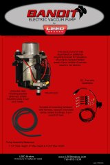 LEED Brakes Bandit Electric Vacuum Pump Kits VP002 Pump, Street, Electric, Naked Model, 25 hg Max Vacuum, 12 V DC, Hose Included, Universal, Kit thumbnail 4