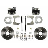 LEED Brakes Rear Disc Brake Conversion Kits RC4001 Kit, Conversion, Solid Surface Rotors, Zinc Plated Calipers, Chrysler, Dodge, Plymouth, , 8-1/4 & 9-1/4 Axles Only, Kit thumbnail 8