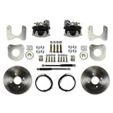 LEED Brakes Rear Disc Brake Conversion Kits for 1979-1986 CAPRI, MUSTANG - RC0010 Kit, Drum to Conversion, Single Piston, Solid Surface Vented Rotors, 4-Lug, Zinc Plated Calipers, Ford, Kit thumbnail 1
