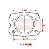 LEED Brakes Rear Disc Brake Conversion Kits for 1979-1986 CAPRI, MUSTANG - RC0010 Kit, Drum to Conversion, Single Piston, Solid Surface Vented Rotors, 4-Lug, Zinc Plated Calipers, Ford, Kit thumbnail 3