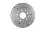 LEED Brakes Rear Disc Brake Conversion Kits RRC1001X Kit, Conversion, Cross-drilled/Slotted Rotors, Red Powdercoated Calipers, Buick, Chevy, GMC, Oldsmobile, Pontiac, Kit thumbnail 3