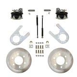 LEED Brakes Rear Disc Brake Conversion Kits RC6005 Kit, Conversion, Solid Surface Rotors, Zinc Plated Calipers, 6 x 5.50 in. Bolt Pattern, 11.63 in. Diameter Rotors, Chevy, GMC, Kit thumbnail 1