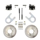 LEED Brakes Rear Disc Brake Conversion Kits RC6005 Kit, Conversion, Solid Surface Rotors, Zinc Plated Calipers, 6 x 5.50 in. Bolt Pattern, 11.63 in. Diameter Rotors, Chevy, GMC, Kit thumbnail 2