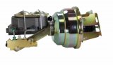 LEED Brakes Master Cylinder and Brake Booster Combos 3M1A1 8 in. Booster, Zinc, Firewall Mount, Dual Bowl Cylinder, Cast iron, Natural, Non-Adjustable Proportioning Valve, Disc/Drum, Kit thumbnail 3