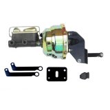 LEED Brakes Master Cylinder and Brake Booster Combos A84 8 in. Booster, Zinc, Firewall Mount, Dual Bowl Cylinder, Cast iron, Natural, Disc/Drum or Disc/Disc, Kit thumbnail 2