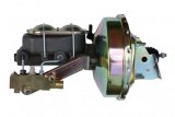 LEED Brakes Master Cylinder and Brake Booster Combos 1E1A3 9 in. Booster, Zinc, Firewall Mount, Dual Bowl Cylinder, Cast iron, Natural, Non-Adjustable Proportioning Valve, Disc/Disc, Kit thumbnail 3