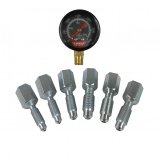 LEED Brakes Brake Pressure Gauge Kits BPG001 Gauge, 0-3000 psi, 1 5/8 in. Diameter, Analog, Full Sweep, Black Face, Kit thumbnail 1