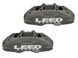 LEED Brakes Front Disc Brake Conversion Kits CC0005RKX Caliper & Rotor Upgrade Kit, Max Grip Lite Caliper, Pad and Hose Kit w/ cross drilled and slot rotors Anodized; Mustang 64-67 thumbnail 5