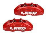 LEED Brakes MaxGrip Lite Caliper Upgrade Kits RCC0005 Kit, Max Grip Caliper, Pad and Hose Kit, Aluminum, Red, Ford, Each thumbnail 3