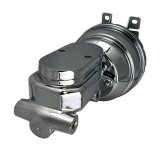 LEED Brakes Master Cylinder and Brake Booster Combos PBKT6012 Booster, Compact-10, Chrome, Steel, 8 in. Dual Diaphgram Booster, 1.125 in. Bore, Chrome, Aluminum, Firewall Mount, Kit thumbnail 2