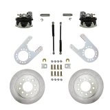 LEED Brakes Rear Disc Brake Conversion Kits RC6003 Kit, Conversion, Solid Surface Rotors, Zinc Plated Calipers, 5 x 5.00 in. Bolt Pattern, 11.53 in. Diameter Rotors, Chevy, GMC, Kit thumbnail 2
