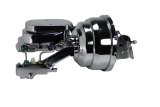 LEED Brakes Master Cylinder and Brake Booster Combos 2N6B2 8 in. Booster, Chrome, Firewall Mount, Dual Bowl Cylinder, Aluminum, Chrome, Non-Adjustable Proportioning Valve, Disc/Drum, Kit thumbnail 3