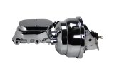 LEED Brakes Master Cylinder and Brake Booster Combos 2N6B2 8 in. Booster, Chrome, Firewall Mount, Dual Bowl Cylinder, Aluminum, Chrome, Non-Adjustable Proportioning Valve, Disc/Drum, Kit thumbnail 4