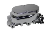 LEED Brakes Master Cylinder and Brake Booster Combos 2N6B2 8 in. Booster, Chrome, Firewall Mount, Dual Bowl Cylinder, Aluminum, Chrome, Non-Adjustable Proportioning Valve, Disc/Drum, Kit thumbnail 5