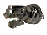 LEED Brakes Master Cylinder and Brake Booster Combos 2N6B4 8 in. Booster, Chrome, Firewall Mount, Dual Bowl Cylinder, Aluminum, Chrome, Non-Adjustable Proportioning Valve, Disc/Disc, Kit thumbnail 8