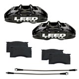LEED Brakes MaxGrip Lite Caliper Upgrade Kits BCC0005 Kit, Max Grip Caliper, Pad and Hose Kit, Aluminum, Black, Ford, Each thumbnail 1