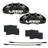 LEED Brakes MaxGrip Lite Caliper Upgrade Kits BCC0005 Kit, Max Grip Caliper, Pad and Hose Kit, Aluminum, Black, Ford, Each thumbnail 5