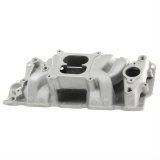 Professional Products CrossWind Intake Manifolds 52026 Manifold, CrossWind, Carbureted, Aluminum, Natural, Chevy, Small Block, Each thumbnail 1