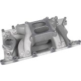 Professional Products CrossWind Intake Manifolds 55026 Manifold, CrossWind, Carbureted, Aluminum, Natural, Chrysler, Dodge, Plymouth, Small Block, Each thumbnail 1