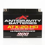 Antigravity Batteries Re-Start AG-ATX20-HD Batteries, Battery, Starting, 12 V, Lithium, 780 amps, Top and Side Terminals, Arctic Cat, Buell, Harley-Davidson®, Indian, Kawasaki, Each thumbnail 3