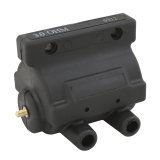ACCEL Motorcycle Power Pulse Coils 140401BK Ignition Coil, Pulse, Socket, 3.000 ohms, Round, Black, Harley-Davidson®, Each thumbnail 1