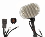 ACCEL Motorcycle Hybrid Design Electric Voltage Regulators 201126C Regulator, Design, Steel, Chrome, Harley-Davidson®, Each thumbnail 1