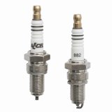 ACCEL Motorcycle U-Groove Spark Plugs 2418 Plugs, U-Groove, Copper, 12mm Thread Size, Harley-Davidson®, Pair thumbnail 1