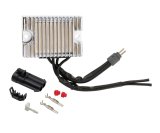 ACCEL Motorcycle Hybrid Design Electric Voltage Regulators 201137C Regulator, Design, Steel, Chrome, Harley-Davidson®, Each thumbnail 1