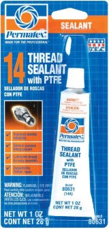 Permatex Thread Sealant with PTFE 80631 Sealant, PTFE, Squeeze Tube, 1 oz., Each thumbnail 2