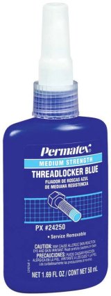 Permatex Medium Strength Blue Threadlocker 24250 Thread Locking Compound, Strength, Blue, 1.69 fluid oz., Each thumbnail 2