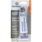 Permatex Clear RTV Silicone 80050 Sealant, Adhesive, RTV, Clear, 3 oz. Tube, Each thumbnail 2