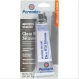 Permatex Clear RTV Silicone 80050 Sealant, Adhesive, RTV, Clear, 3 oz. Tube, Each thumbnail 3