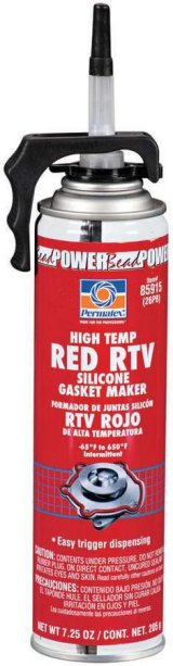 Permatex High-Temperature Red RTV Silicone 85915 Gasket Maker, High-Temp, Red, 7.25 oz., Each thumbnail 2