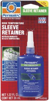Permatex High-Temperature Sleeve Retainer Compounds 64040 Retaining Compound, High-Temperature, Squeeze Bottle, 36 ml, Each thumbnail 2