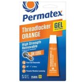 Permatex High-Strength Removable Orange Threadlocker 25005 Thread Locking Compound, Gel, High Strength, Removable, Orange, 0.18 oz., Each thumbnail 1