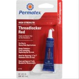 Permatex High-Strength Red Threadlocker 27100 Thread Locking Compound, High Strength, Red, 0.20 fluid oz., Each thumbnail 2