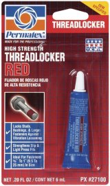 Permatex High-Strength Red Threadlocker 27100 Thread Locking Compound, High Strength, Red, 0.20 fluid oz., Each thumbnail 3