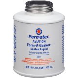 Permatex Aviation Form-A-Gasket 80017 RTV, Form-A-Gasket, Brown, 16 oz., Each thumbnail 1