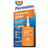 Permatex High-Strength Removable Orange Threadlocker 25240 Thread Locking Compound, High Strength, Removable, Orange, 1.22 fluid oz., Each thumbnail 1