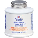 Permatex Aviation Form-A-Gasket 80019 RTV, Form-A-Gasket, -65 To 400 degrees F Temperature Range, Brown, 4 oz., Each thumbnail 1