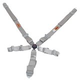 RCI Platinum Series Racing 5-Point Harness 9210CPL Harness, Complete, Camlock, Individual-Type, Bolt-In, Wraparound, Floor/Roll Bar Mount, Platinum, Each thumbnail 1
