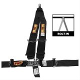 RCI Latch Release 5-Point Harness 9211D Harness, Complete, Latch, V-Type, Bolt-In, Floor/Roll Bar Mount, Black, Each thumbnail 1