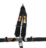 RCI Latch Release 5-Point Harness 9211D Harness, Complete, Latch, V-Type, Bolt-In, Floor/Roll Bar Mount, Black, Each thumbnail 2