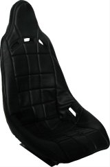 RCI Poly Highback Seat Covers 8001S Cover, Black, Vinyl, Fits RCI-8000S, Each thumbnail 1