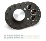 RCI Fuel Cell Fill Plates 7032B Container Plate, 16-Hole, Offset Threaded Cap, Aluminum, Natural, -10 AN Male Outlet, -8 AN Male Vent, Each thumbnail 4