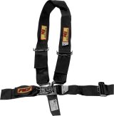 RCI Latch Release 5-Point Harness 9411D Harness, Complete, Latch, U-Type Shoulder, Wraparound, Roll Bar Mount, Black, Each thumbnail 3