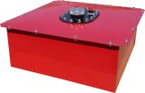 RCI Standard Circle Track 8 Gallons Fuel Cell 1082C Cell, Steel with Plastic Bladder, Red Powdercoated, 19.000 in. Length, 19.000 in. Width, 8.000 in. Height, Each thumbnail 2