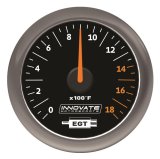 Innovate MTX-A Series Gauges 3865 MTX Analog, Exhaust Gas Temperature (EGT) Gauge Kit, Black Dial *NEW! thumbnail 1