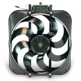 15 Inch 3,000 CFM Flex-A-Lite Black Magic S-Blade Electric Fan 109304 Fan, Single, in. Diameter, S-Blade, Puller, cfm, Black, Plastic, Each thumbnail 1